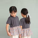 【WEB限定/DRC/やわらか天竺】柄フリル切替半袖Tシャツ | ブランシェス | 詳細画像24 