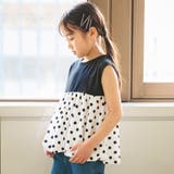 85:ブラック&水玉 | 【WEB限定/DRC】バルーン切替トップス | ブランシェス
