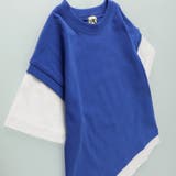 21:ブルー | 【WEB限定/DRC/お肌に嬉しい綿100％】ベストレイヤード半袖Tシャツ | ブランシェス