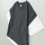 78:チャコールグレー | 【WEB限定/DRC/お肌に嬉しい綿100％】ベストレイヤード半袖Tシャツ | ブランシェス