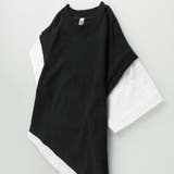 85:ブラック | 【WEB限定/DRC/お肌に嬉しい綿100％】ベストレイヤード半袖Tシャツ | ブランシェス