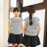 【WEB限定 DRC お肌に嬉しい綿100％】アソートロゴフレンチスリーブトップ… | ブランシェス | 詳細画像34 