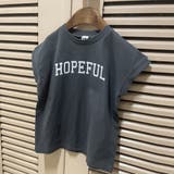 78:ロゴ4-チャコールグレー | 【WEB限定 DRC お肌に嬉しい綿100％】アソートロゴフレンチスリーブトップ… | ブランシェス