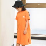 オレンジ | 【WEB限定/DRC/お肌に嬉しい綿100％】サイドスリット半袖ワンピース | ブランシェス