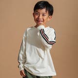 アイボリー | BIGシルエット袖ライン長袖Tシャツ | ブランシェス