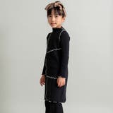 【WEB限定/DRC】配色メロウ長袖リブワンピース | ブランシェス | 詳細画像18 