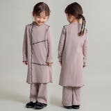 【WEB限定/DRC】配色メロウ長袖リブワンピース | ブランシェス | 詳細画像3 