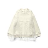 【WEB限定/DRC/やわらか薄手裏毛】チュールドッキングトレーナー | ブランシェス | 詳細画像2 