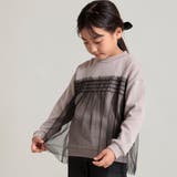 【WEB限定/DRC/やわらか薄手裏毛】チュールドッキングトレーナー | ブランシェス | 詳細画像24 