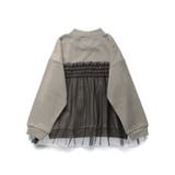 【WEB限定/DRC/やわらか薄手裏毛】チュールドッキングトレーナー | ブランシェス | 詳細画像27 