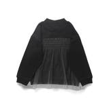 【WEB限定/DRC/やわらか薄手裏毛】チュールドッキングトレーナー | ブランシェス | 詳細画像34 