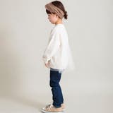 【WEB限定/DRC/やわらか薄手裏毛】チュールドッキングトレーナー | ブランシェス | 詳細画像6 