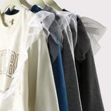 【WEB限定 DRC やわらか薄手裏毛】チュールフリル付トレーナー | ブランシェス | 詳細画像10 