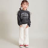 【WEB限定 DRC やわらか薄手裏毛】チュールフリル付トレーナー | ブランシェス | 詳細画像32 