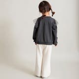 【WEB限定 DRC やわらか薄手裏毛】チュールフリル付トレーナー | ブランシェス | 詳細画像34 