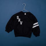 91:SRV_ブラック | アソートグラフィックBIGシルエットトレーナー | ブランシェス