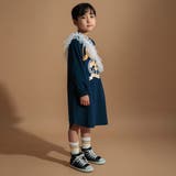 グラフィック長袖Tシャツワンピース+チュールマルチフリルセット | ブランシェス | 詳細画像5