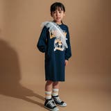 グラフィック長袖Tシャツワンピース+チュールマルチフリルセット | ブランシェス | 詳細画像7