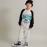 【WEB限定/DRC/やわらか薄手裏毛】ロゴスウェット+ロングパンツセット | ブランシェス | 詳細画像12 