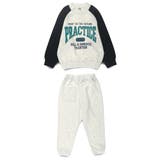 【WEB限定/DRC/やわらか薄手裏毛】ロゴスウェット+ロングパンツセット | ブランシェス | 詳細画像16 