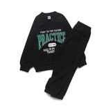 【WEB限定/DRC/やわらか薄手裏毛】ロゴスウェット+ロングパンツセット | ブランシェス | 詳細画像2 