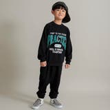 【WEB限定/DRC/やわらか薄手裏毛】ロゴスウェット+ロングパンツセット | ブランシェス | 詳細画像3 