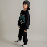 【WEB限定/DRC/やわらか薄手裏毛】ロゴスウェット+ロングパンツセット | ブランシェス | 詳細画像4 