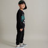 【WEB限定/DRC/やわらか薄手裏毛】ロゴスウェット+ロングパンツセット | ブランシェス | 詳細画像5 