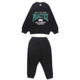 【WEB限定/DRC/やわらか薄手裏毛】ロゴスウェット+ロングパンツセット | ブランシェス | 詳細画像8 