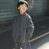 チャコールグレー | 【WEB限定/DRC/セットアップ対応】配色パイピングナイロンジャケット | ブランシェス