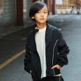 ブラック | 【WEB限定/DRC/セットアップ対応】配色パイピングナイロンジャケット | ブランシェス