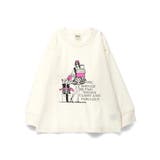 オフホワイト | ガールズアソートグラフィック長袖Tシャツ | ブランシェス