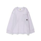 ラベンダー | 【DRC/お肌に嬉しい綿100%】ポケット長袖Tシャツ 春 トップス | ブランシェス