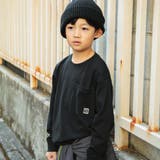 ブラック | 【DRC/お肌に嬉しい綿100%】ポケット長袖Tシャツ 春 トップス | ブランシェス