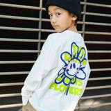 02:フラワー_ホワイト | 【DRC/お肌に嬉しい綿100%】アソートグラフィック長袖Tシャツ | ブランシェス