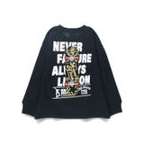92:スケボー_ブラック | 【DRC/お肌に嬉しい綿100%】アソートグラフィック長袖Tシャツ | ブランシェス