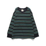 グリーン | 【DRC/お肌に嬉しい綿100%】マルチボーダー長袖Tシャツ 春 トップス | ブランシェス
