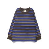 ブラウン | 【DRC/お肌に嬉しい綿100%】マルチボーダー長袖Tシャツ 春 トップス | ブランシェス