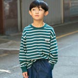 名札通しループ付きボーダー長袖Tシャツ 春 トップス | ブランシェス | 詳細画像14 