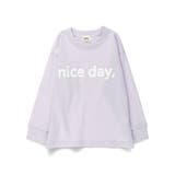 ラベンダー | アソートロゴ長袖Tシャツ 春 トップス | ブランシェス