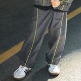 【WEB限定/DRC/セットアップ対応】配色パイピングナイロンロングパンツ | ブランシェス | 詳細画像4 