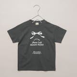 78:リボン-チャコールグレー | アソート グラフィック ガールズ半袖Tシャツ | ブランシェス