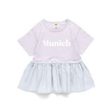 【WEB限定/DRC/綿100％】異素材切替ロゴ半袖Tシャツ | ブランシェス | 詳細画像13 