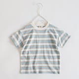 サックス | 【DRC/綿100％】マルチボーダー半袖Tシャツ/ボーダー/ミックス ボーダー | ブランシェス