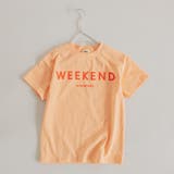 38:WEEKEND-ライトオレンジ | アソートグラフィック半袖Tシャツ 夏 トップス | ブランシェス