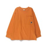 35_オレンジ | 【WEB限定/DRC】ポケット長袖Tシャツ | ブランシェス