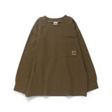 64_ブラウン | 【WEB限定/DRC】ポケット長袖Tシャツ | ブランシェス