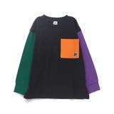 92_ブラックミックス | 【WEB限定/DRC】ポケット長袖Tシャツ | ブランシェス