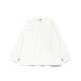 オフホワイト | 【WEB限定/DRC】オーバーサイズ無地長袖Tシャツ | ブランシェス