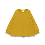 カラシ | 【WEB限定/DRC】オーバーサイズ無地長袖Tシャツ | ブランシェス